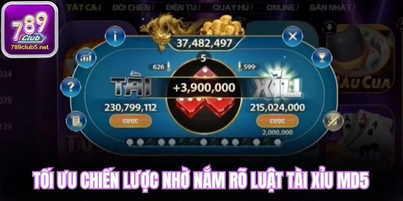 Tối ưu chiến lược nhờ nắm rõ luật Tài Xỉu MD5